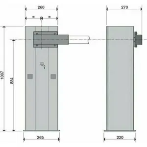 CAME GARD 4000 DX Combo шлагбаум автоматический 4 м. (КАМЕ) CAME GARD 4000 DX Combo шлагбаум автоматический 4 м. (КАМЕ)